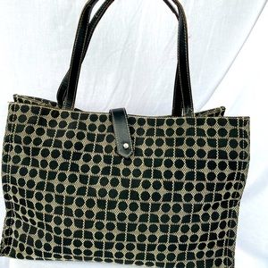 Kate Spade navy and gray tote